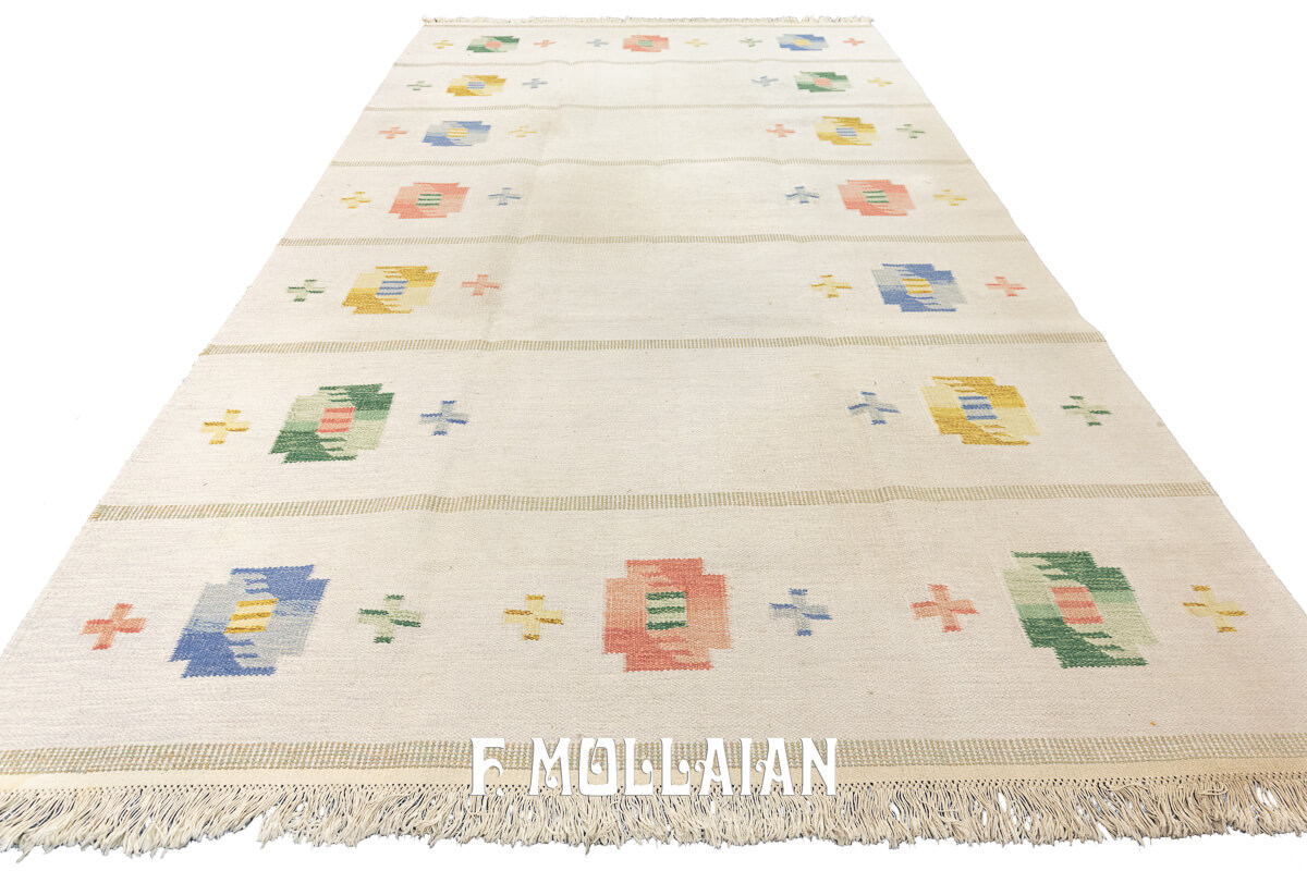 Tapis Scandinave Kilim Rollakan n°:437177